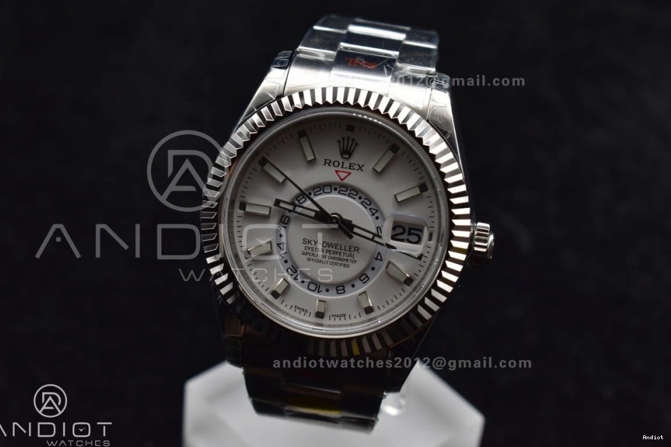 Edition White Dial on SS Noob Stylish A23J Bracelet Best Skydweller Oyster SS 1114 0806